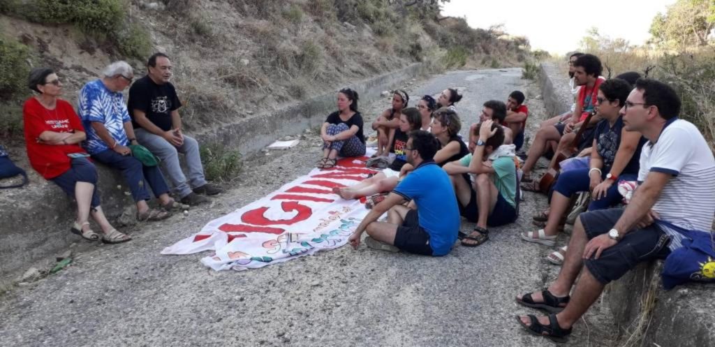 Saturday 8th August Fasting Day in Riace with young people from the work and spirituality camp against inhuman migration policies